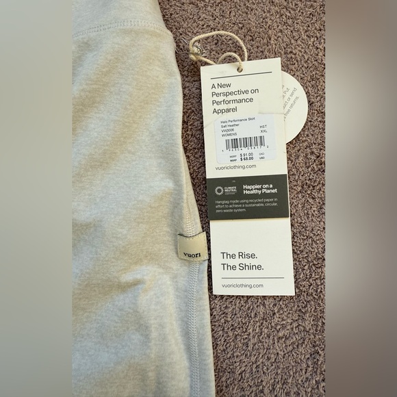 Vuori - Halo Performance Skirt - Salt Heather - Picture 11 of 13